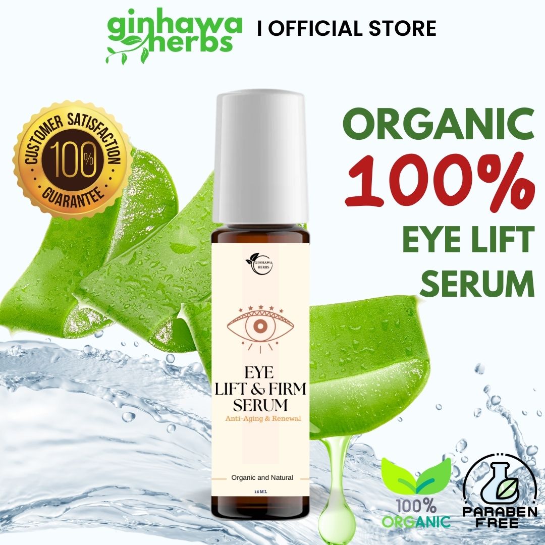 Ginhawa Herbs Eye Bag Under Eye Dark Circle Remover, Eye Roller Serum