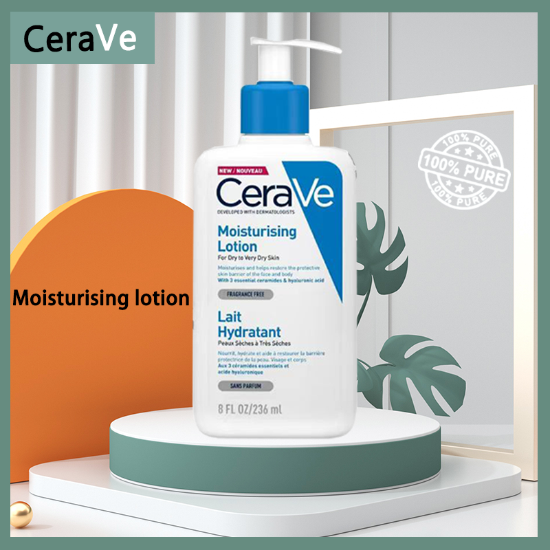 CeraVe Moisturizing Lotion for Dry Skin Body & Facial Moisturizer with