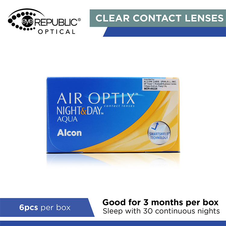 Air Optix Night & Day Monthly Clear Contact Lenses (Expiry Oct 2025