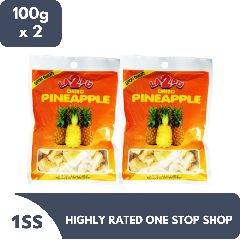 La2Pu Dried Pineapple 100g x 2 Lazada PH