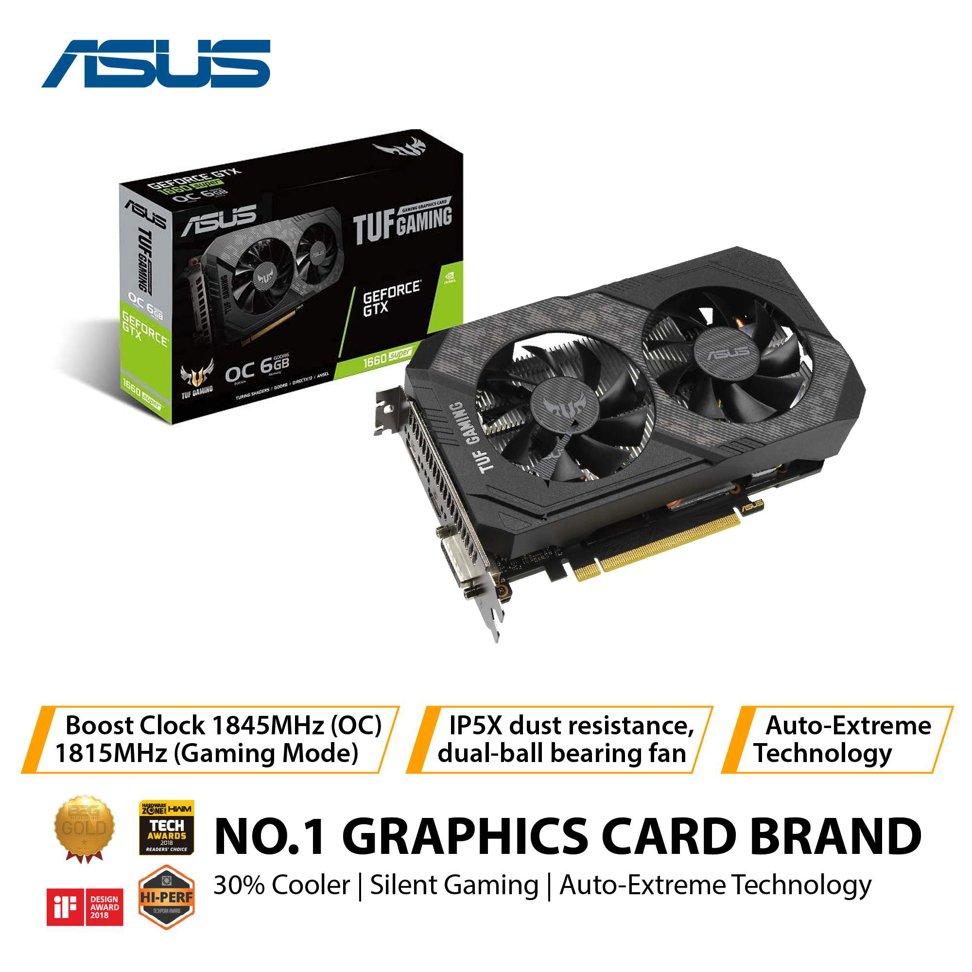 SALE!!! Asus TUF Gaming GeForce GTX 1660 Super OC Edition 6GB GDDR6 Gaming  Graphic Card (TUF-GTX1660S-O6G-GAMING) rocks high refresh rates without  breaking a sweat Lazada PH
