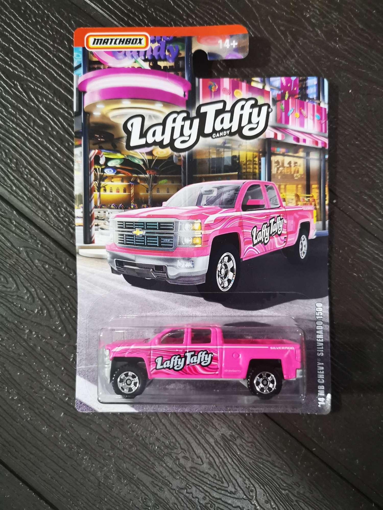 Sweet Rides Laffy Taffy '14 MB CHEVY SILVERADO 1500 ☆PINK truck ☆ 2019 Matchbox 