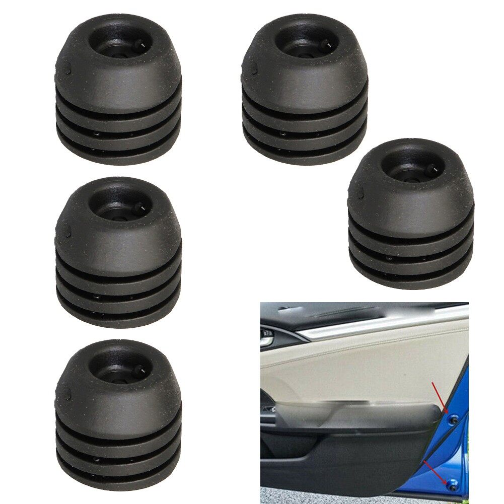 5pcs Car Hood Bumper Rubber Pad Cushion Buffer Stopper Car Hood Rubber Stopper Black For Hyundai