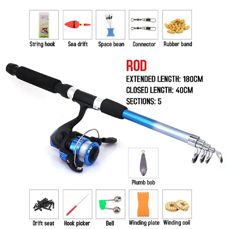 Fishing Rod Set Original Fishing Rod and Reel Set Fishing Rods Full Set