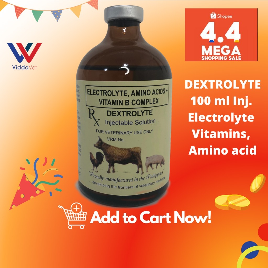 Dextrolyte Electrolytes Amino Acids plus Vitamin B Complex 100ml