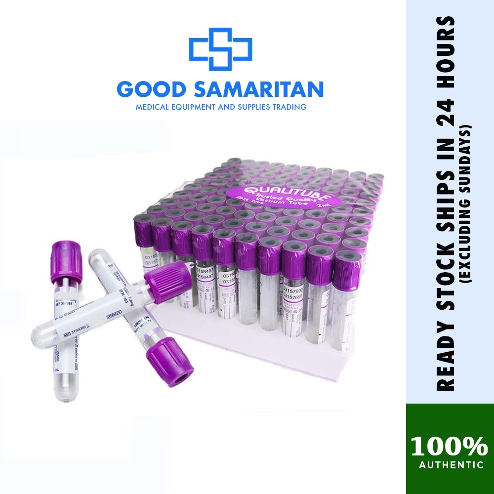 Vacutainer / EDTA / Purple / Lavender Top / Blood Collection Tube 2ml ...