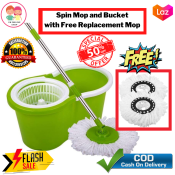 GN 360 Spin Mop - Microfiber Bucket Floor Cleaning Set