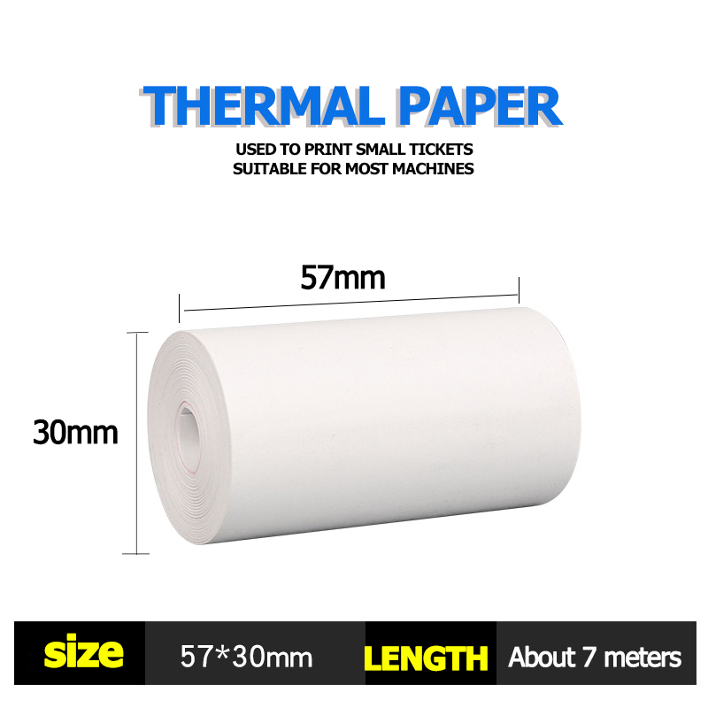 Ajia Thermal paper 57x30 57x50 80x80mm cash register paper for thermal ...