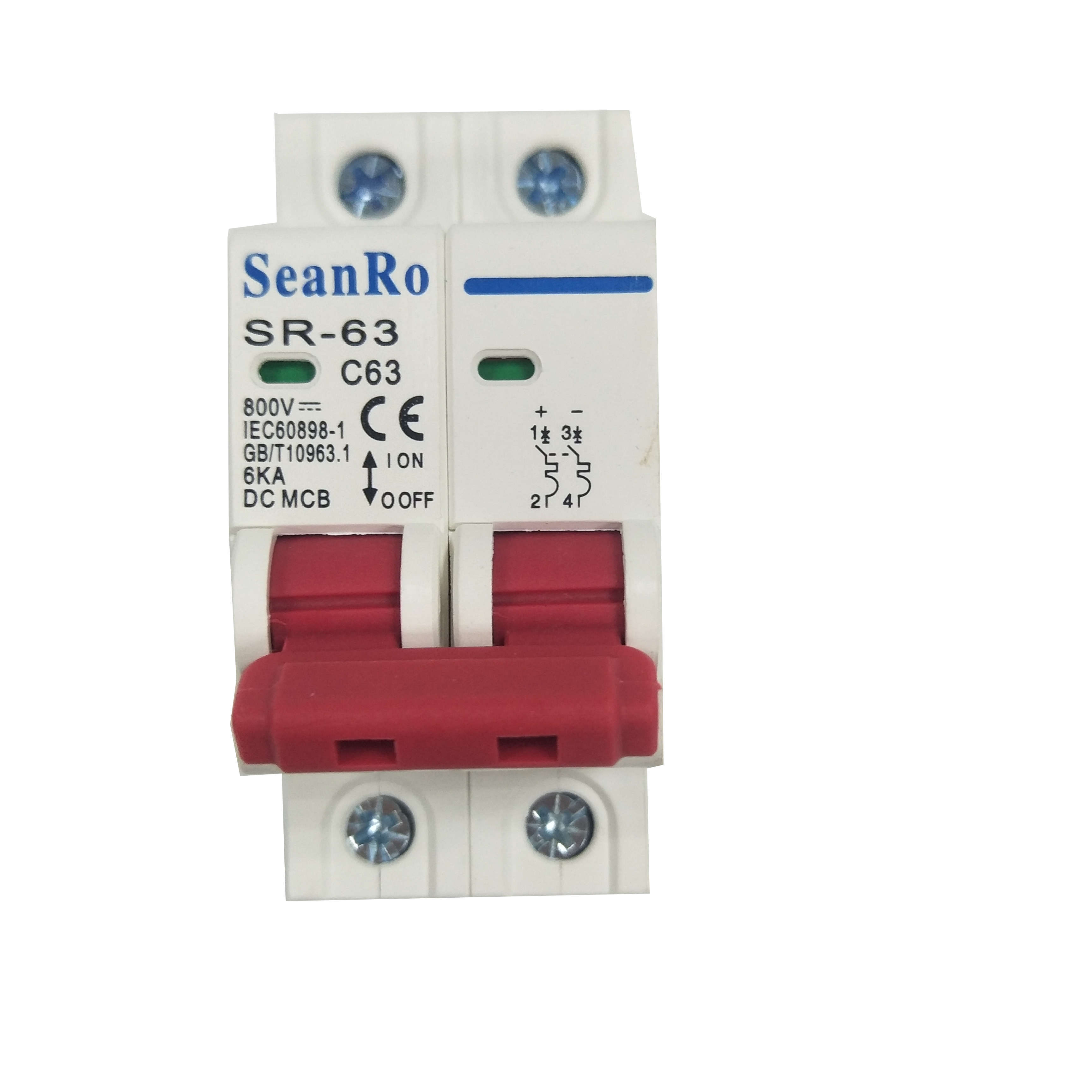 Solar DC Breaker MCB for PV voltage up to 500V 10A - 20A - 32A - 63A ...