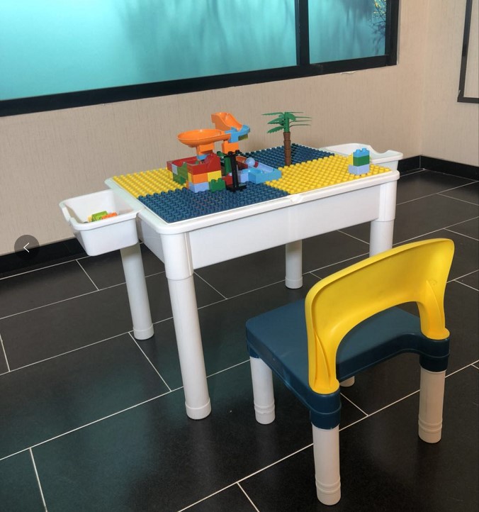 Multifunctional Lego Table And Chair For Kids With Storage And Lego
