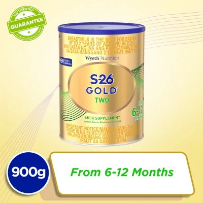Wyeth® S-26 GOLD® TWO Milk Supplement for 6-12 Months, Can, 900g x 1