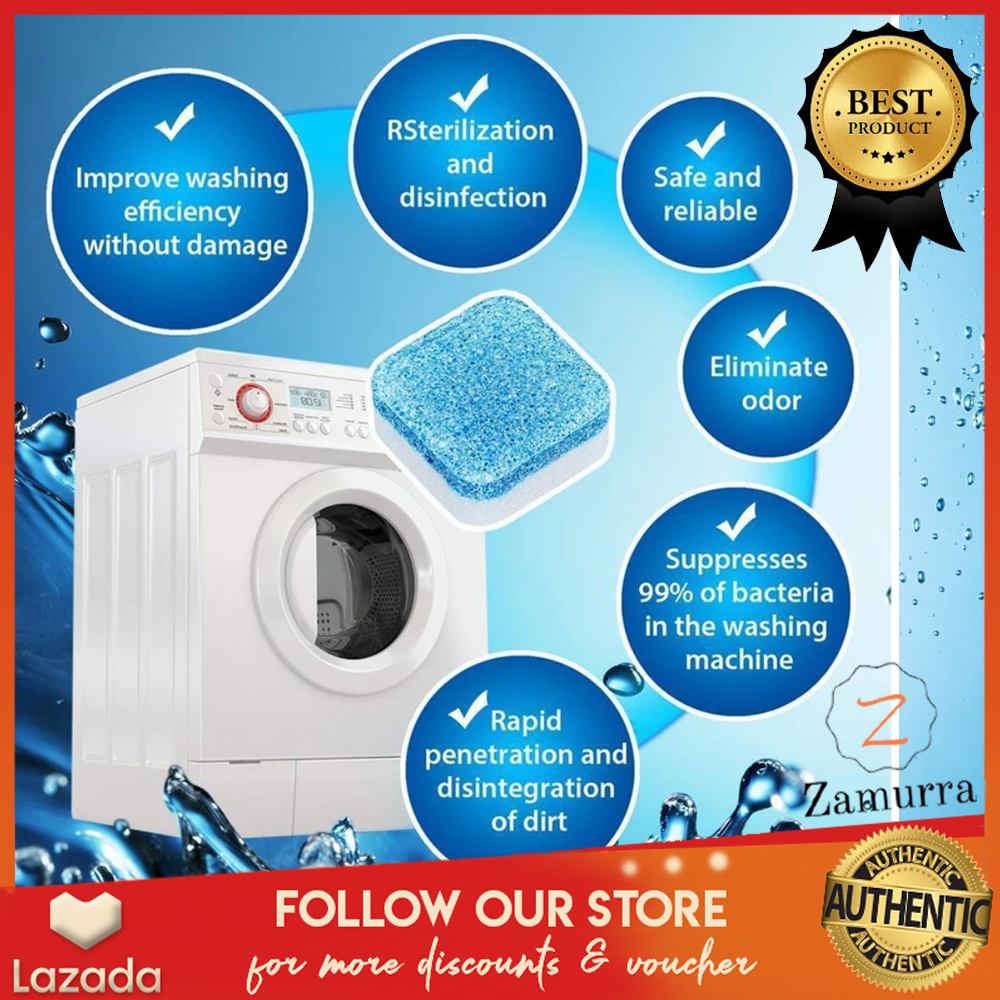 12PCS/BOX Authentic Washing Machine Cleaner Tablet Antibacterial
