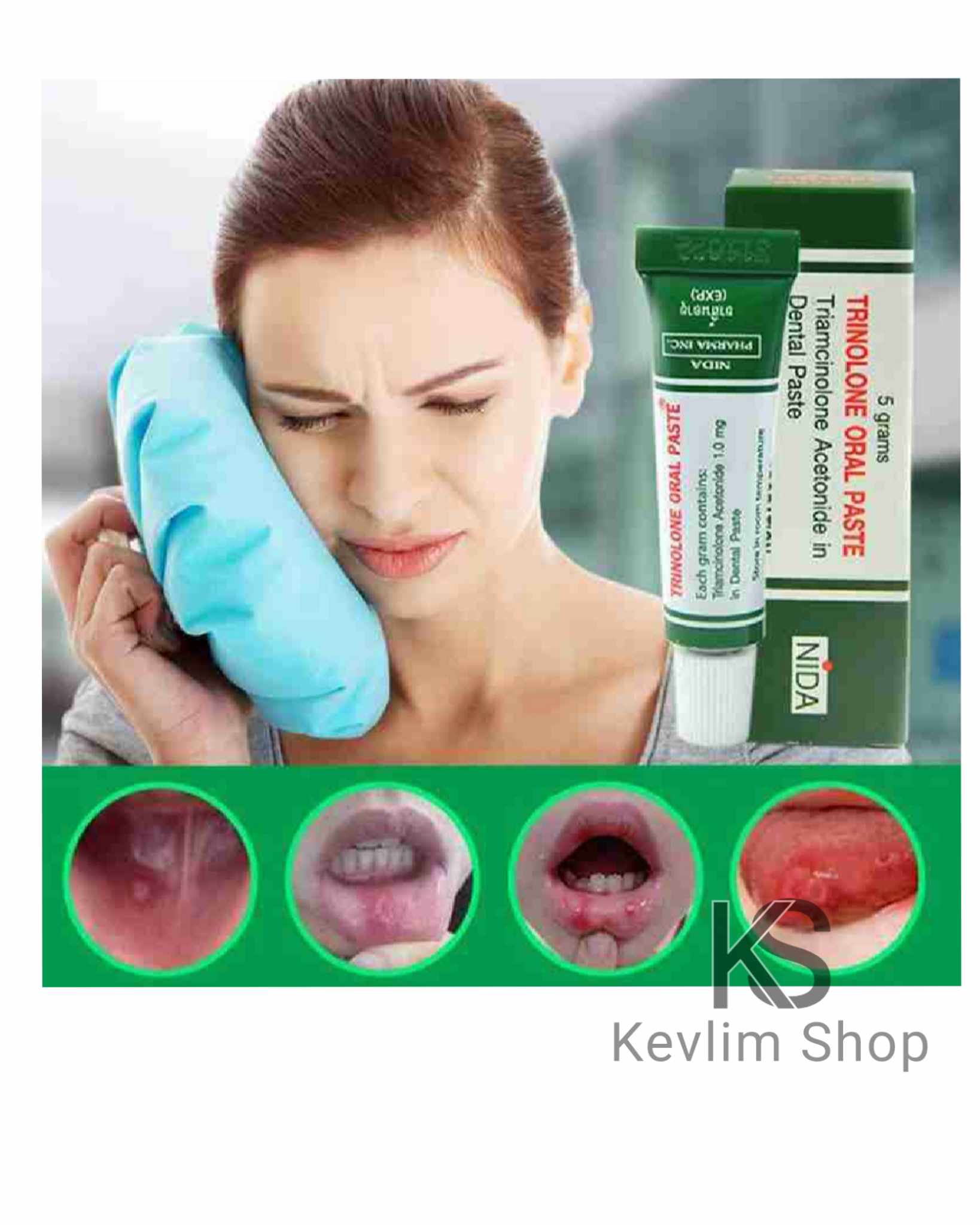 Kevlim Shop Thailand Oral Ulcer Cream Oral Inflammation Toothache Mouth