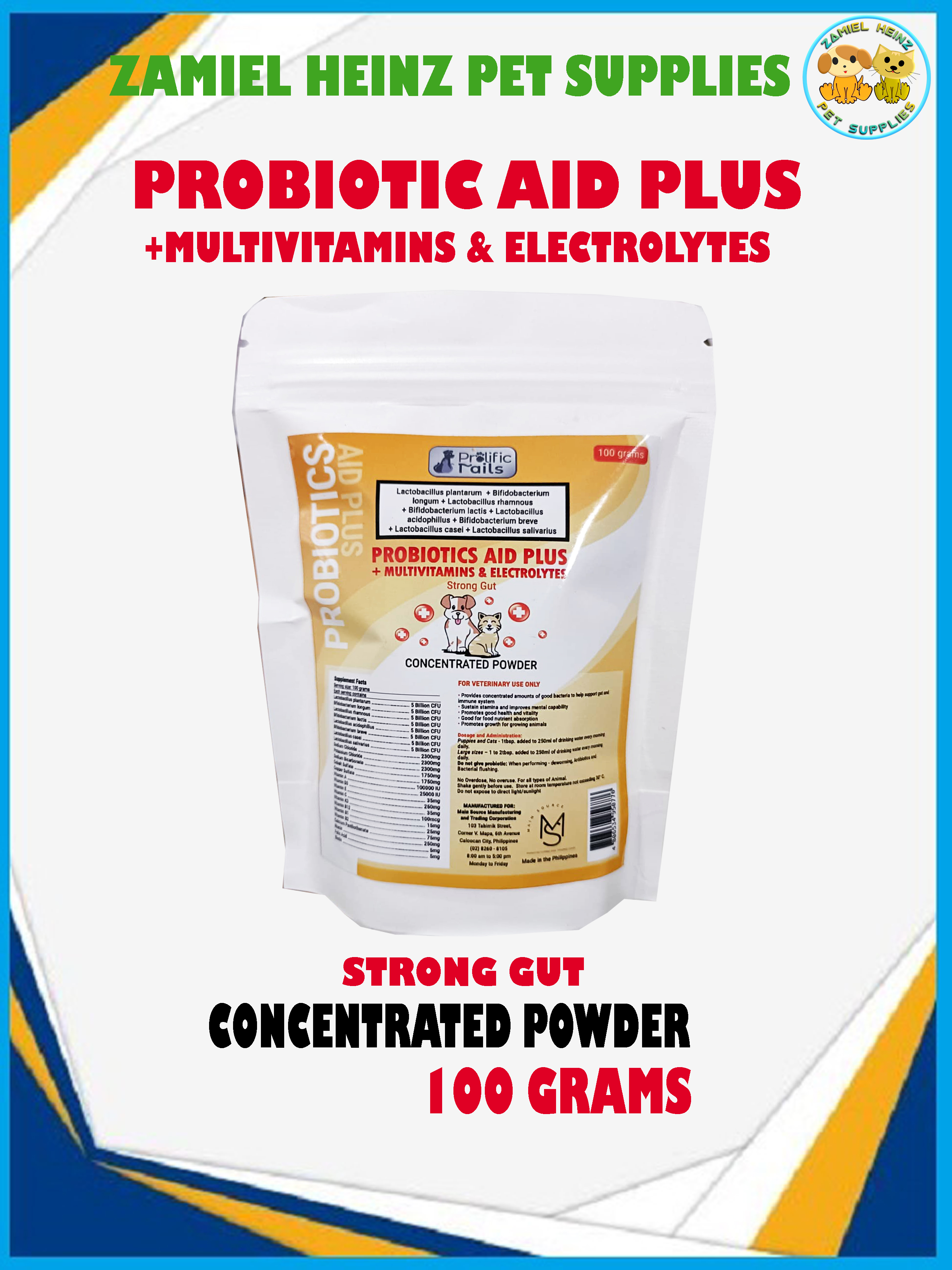 PROBIOTICS AID PLUS +Multivitamins & Electrolytes 100grams Lazada PH