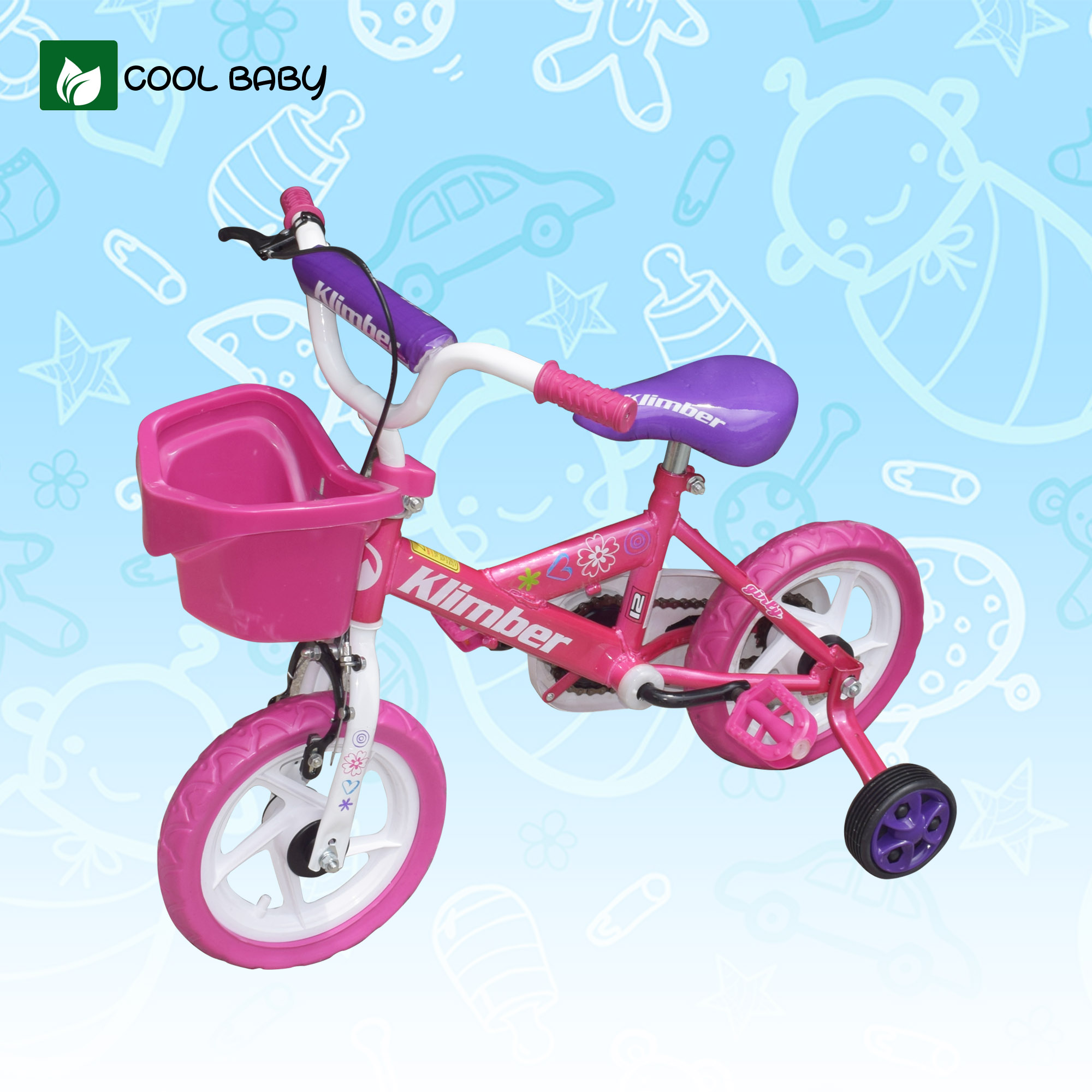 princess bike with baby carrier