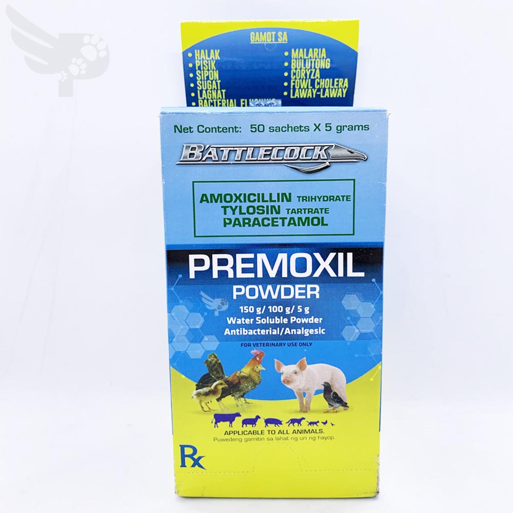 PREMOXIL POWDER 5g FOR GAMEFOWL (sold per 3 sachet) POULTRY
