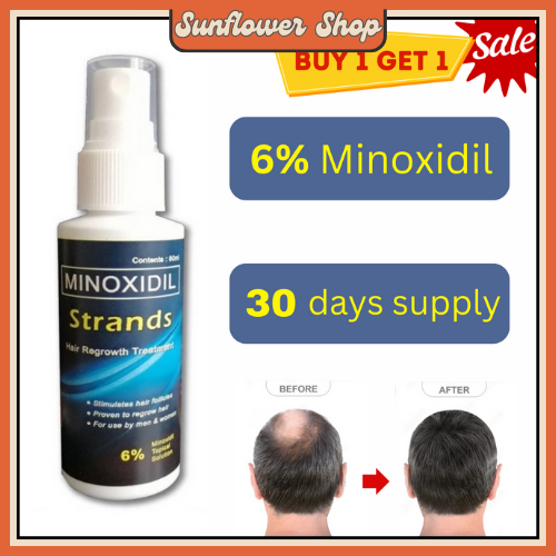 Minoxidil Strands 6% Kirkland 5% Minoxidil Topical Solution Hair, beard ...