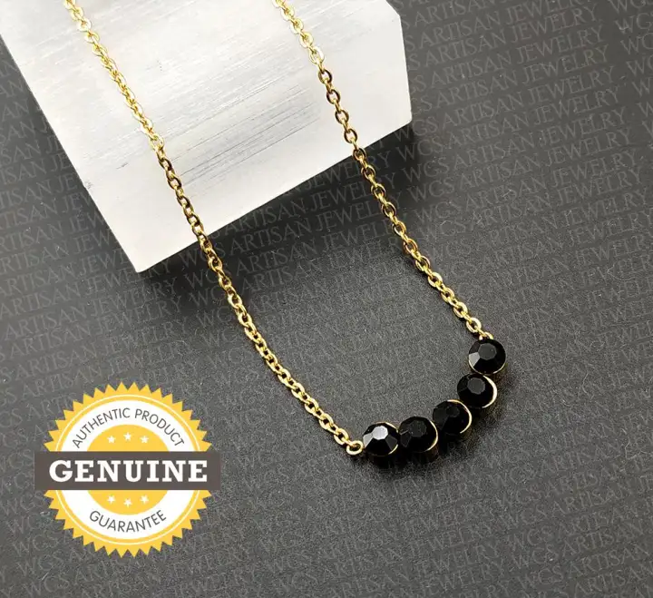 Wgs Artisan Jewelry 18k Gold Plated 316l Stainless Steel Onyx Stone Gold Necklace Lazada Ph Wgs Artisan Jewelry 18k Gold Plated 316l Stainless Steel Onyx Stone Gold Necklace Lazada Ph