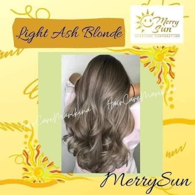 100% Original Merry Sun Permanent Hair Color Light Ash Blonde
