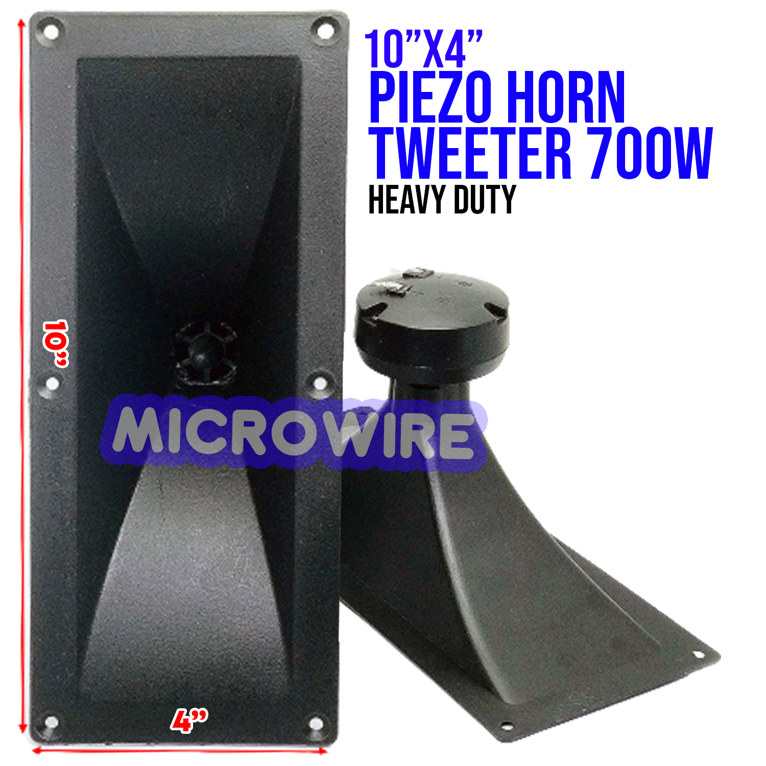 Piezo Horn Tweeter Hochtonlautsprecher - 110dB 1-20KHz Ohne Frequenzweiche