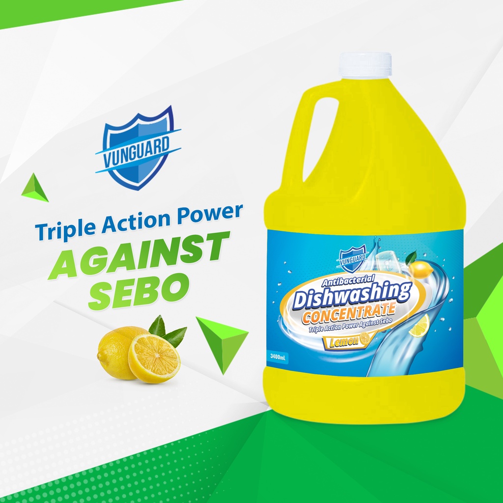 Decontamination VUNGUARD 10X CONCENTRATED DISHWASHING LIQUID LEMON SCENT 1 GALLON Lazada PH