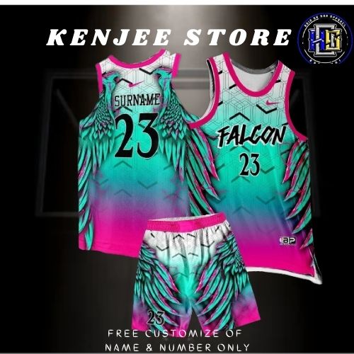 NEW FALCON 01 EDITION CUSTOMIZE OF NAME & NUMBER FOR FREE Full sublimation  high quality fabrics basketball jersey