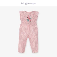baby girl pink overalls
