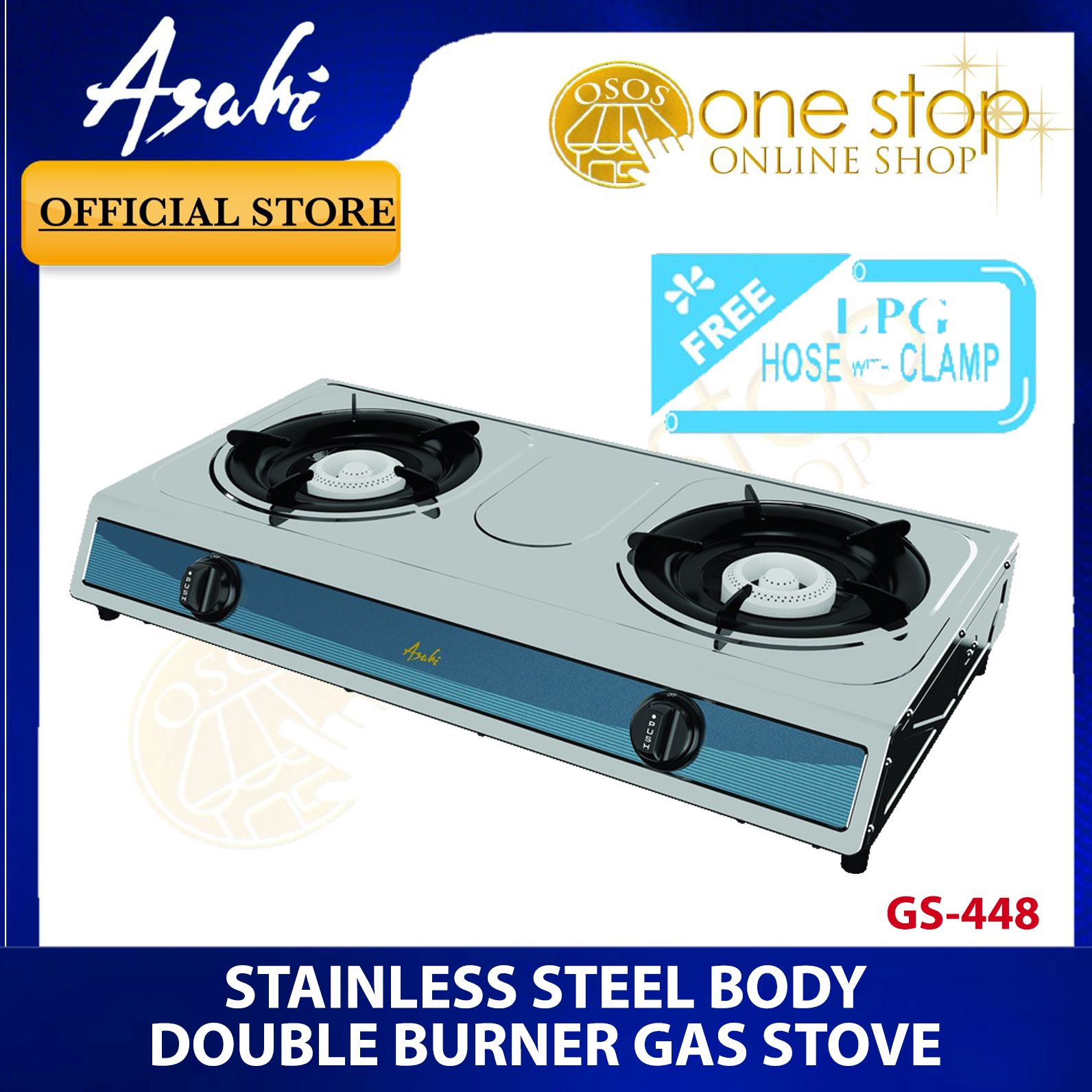 Asahi Gs Ring Gas Burner Asahi Two Ring Gas Cooker Asahi Double