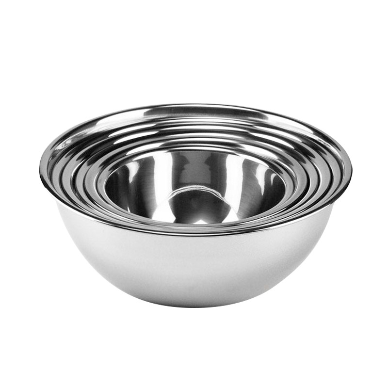 MKLNN Multipurpose Stainless Steel Circle Bowl Thick Basin Sauce Bowl ...