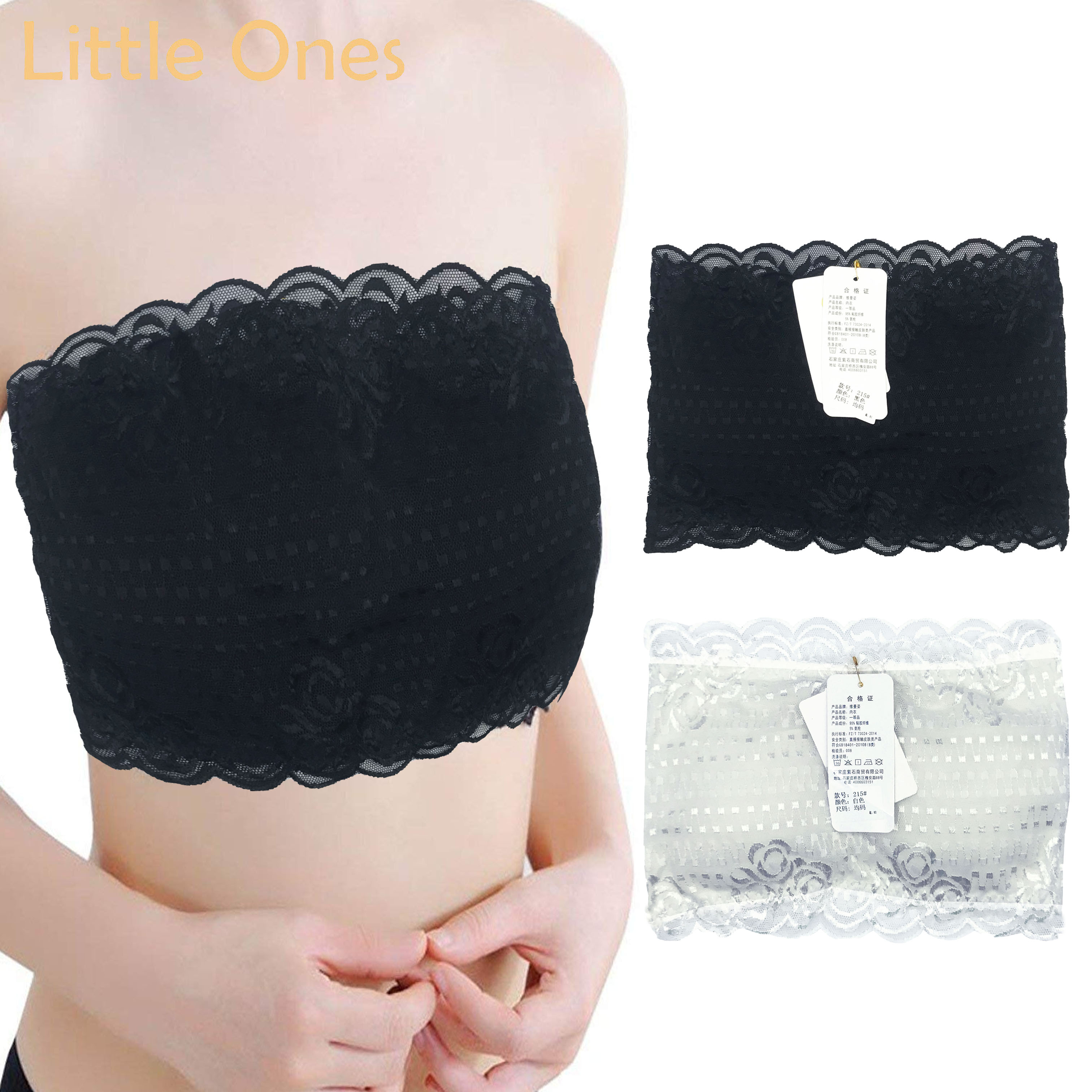 Little Ones #215 Teens Crop Tube Strapless Bra Cotton Silk fabric