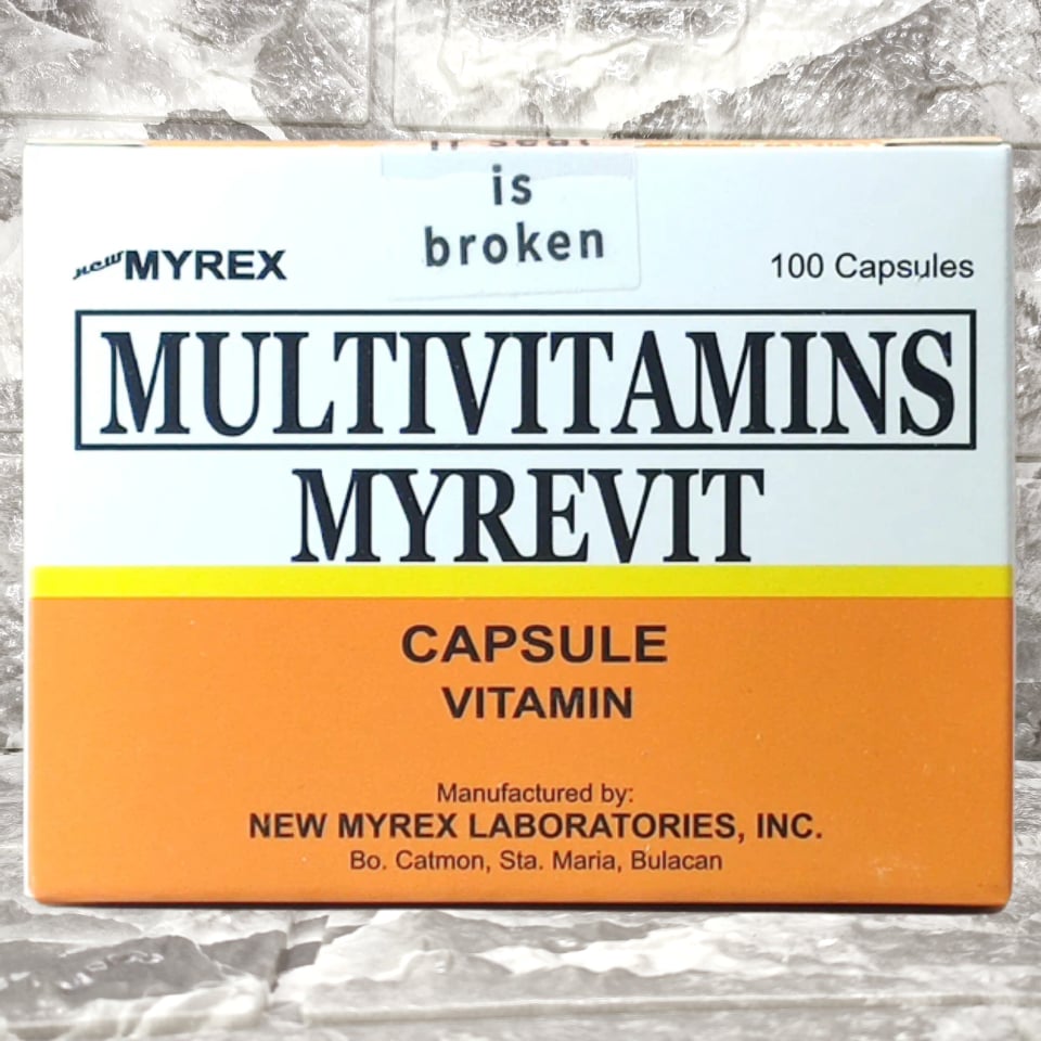 MYREVIT (MULTIVITAMINS) 100 Capsules Lazada PH