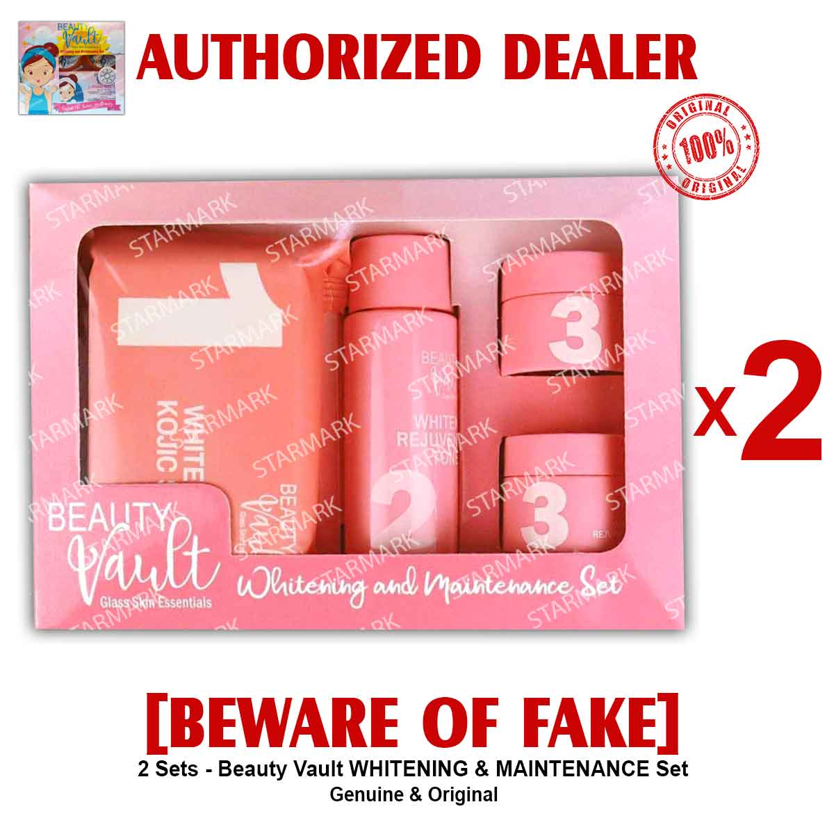 Beauty Vault Whitening and Maintenance Set Beauty Vault Glass Skin Essentials Whitening Set