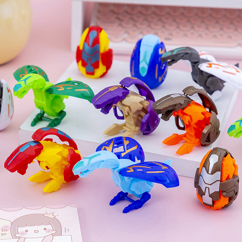 banbi 1Pc Dinosaur Eggs Transforming Toy Simulation Deformation Dinosaur Transform Twisting Children Educational Toys Kids Gift