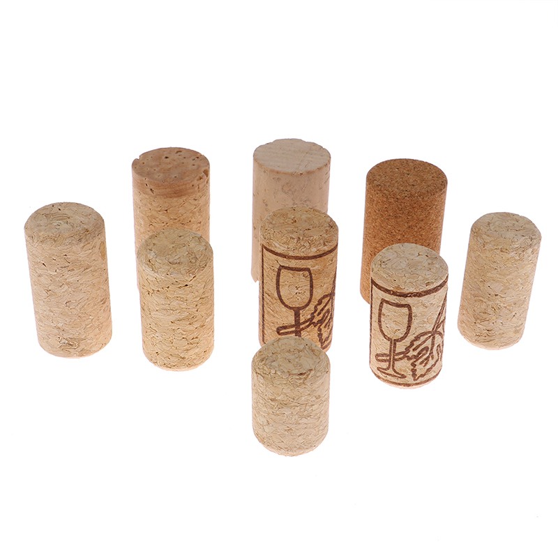Ruing 10 Pcs Wine Corks Stopper Reusable Functional Portable Sealing Wine Bottle