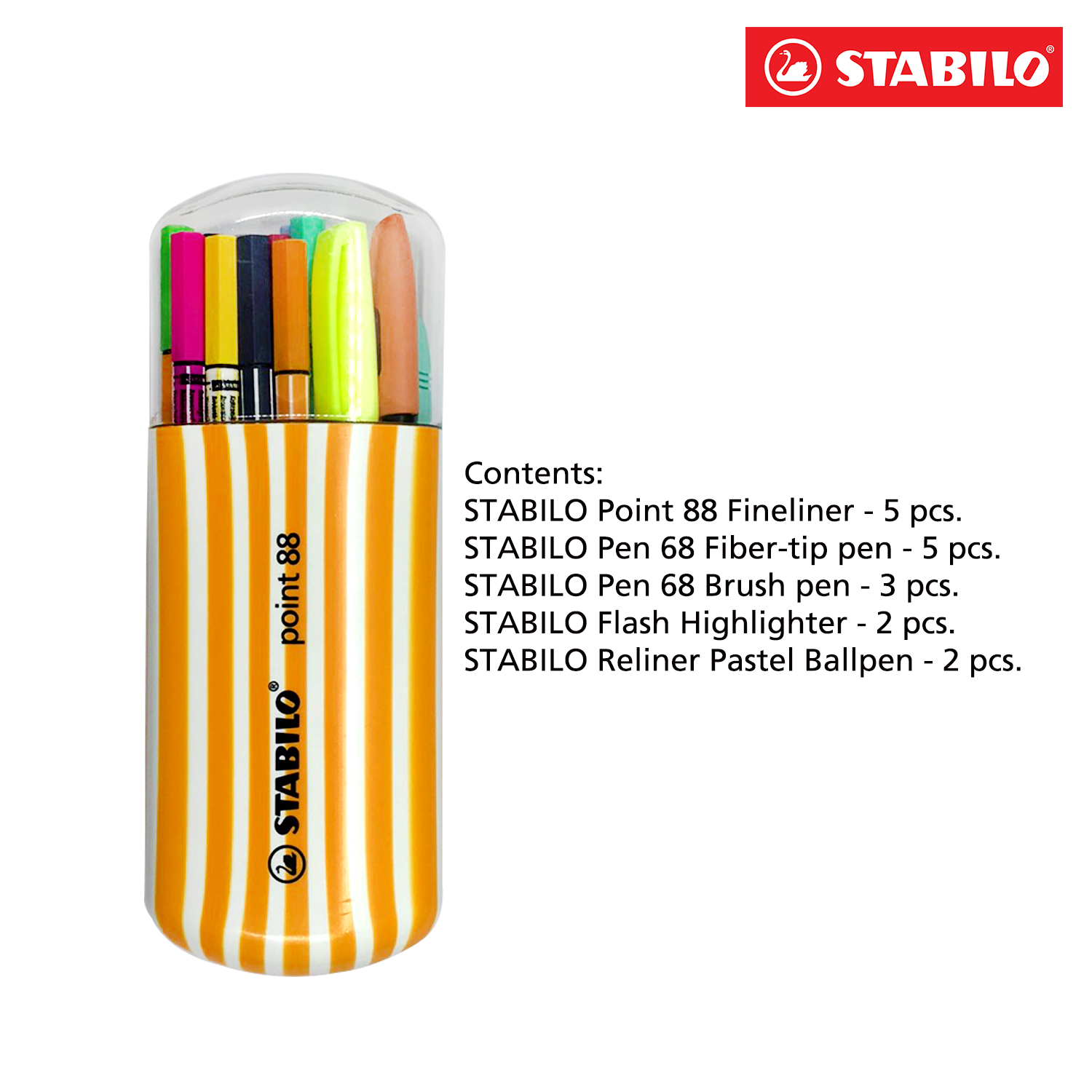 STABILO POINT 88 Zebrui Pack of 20 Colors