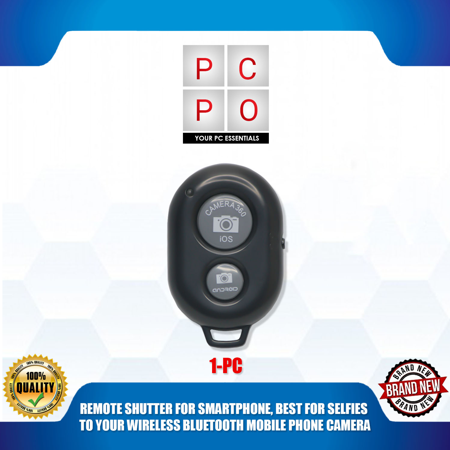 REMOTE SHUTTER FOR SMARTPHONE, BEST FOR SELFIES TO YOUR WIRELESS