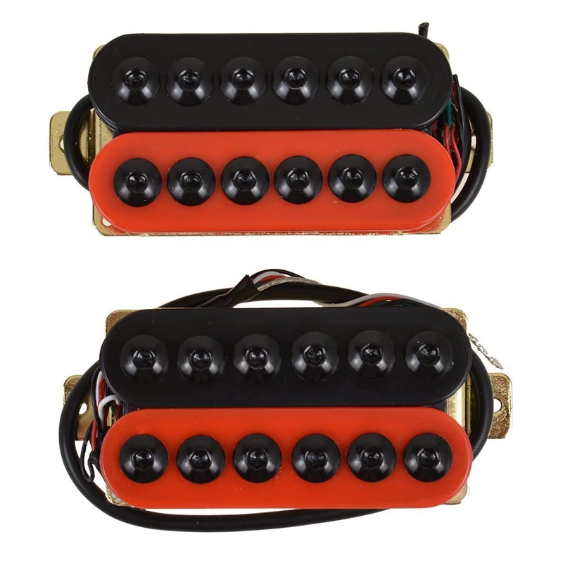 2 PCS Electric Guitar Neck and Bridge Pickup Set Double Coil Humbucker