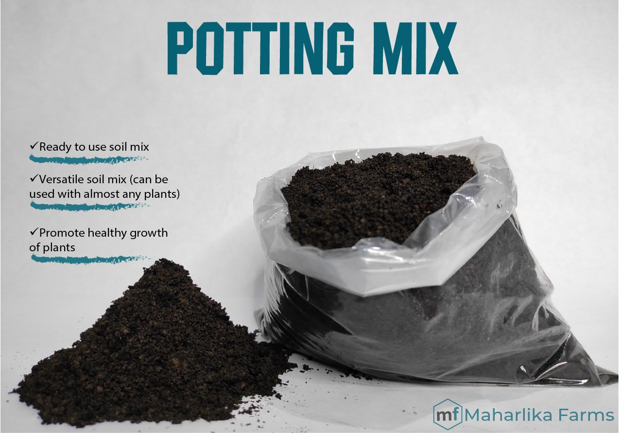 [4kg] Organic Potting Garden Soil Mix for planting with Vermicast, loam