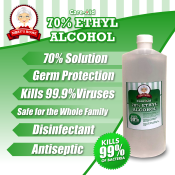 Mary's Home Ethyl 70% Alcohol  santize disinfect