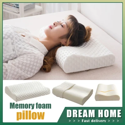 DREAM HOME 30x50 Orthopedic Pillow Fiber Springback Soft Slow Rebound Memory Foam Pillow Cervical Health