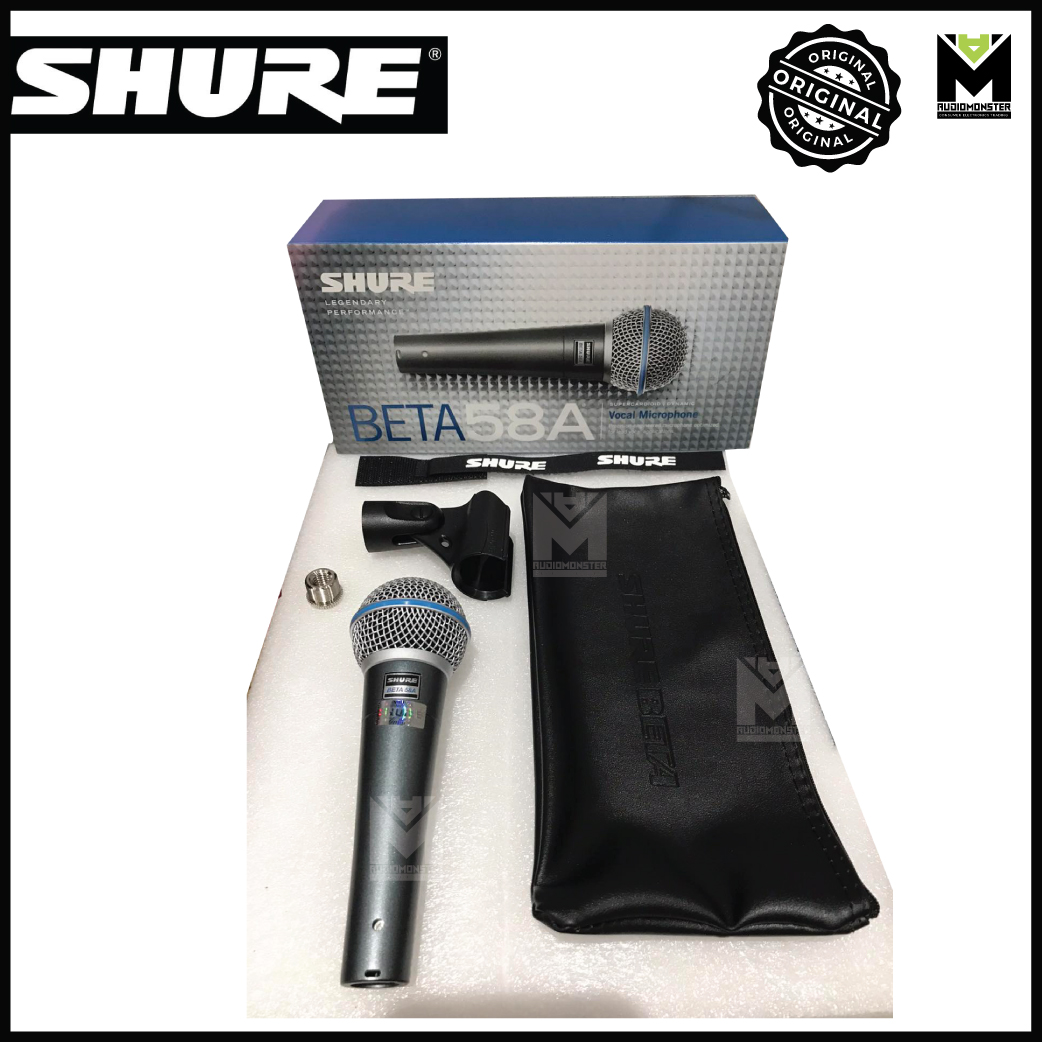 Original Shure Beta 58A Dynamic Vocal Microphone Lazada PH
