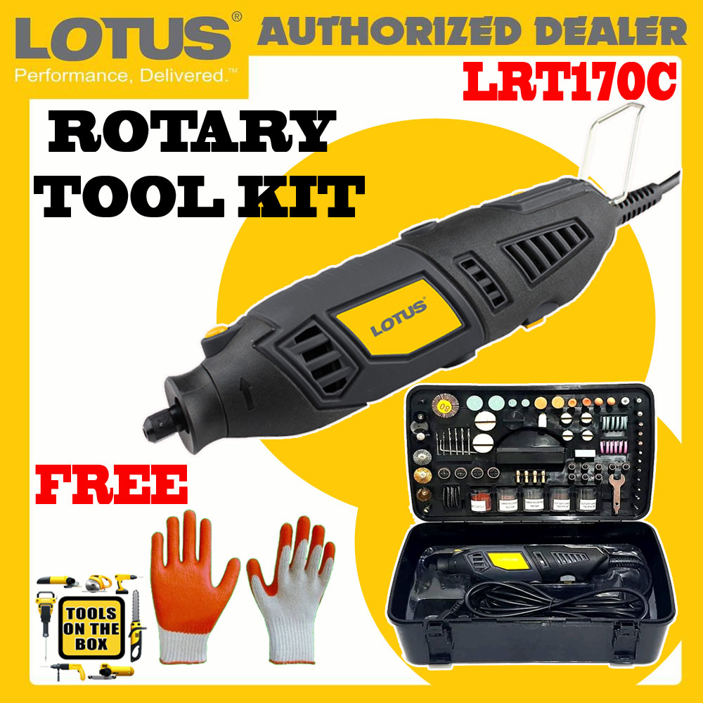 Lotus Rotary Tool Kit 211pc LRT170C WITH FREE GLOVES Lazada PH