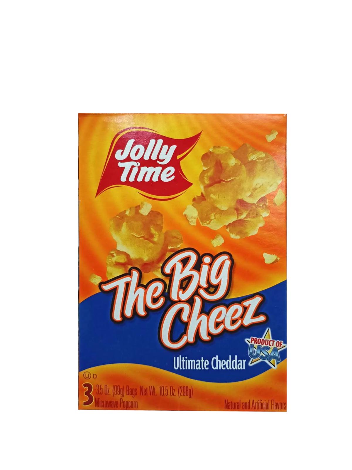 Jolly Time Microwavable Popcorn The Big Cheez Ultimate Cheddar 3 Bags ...