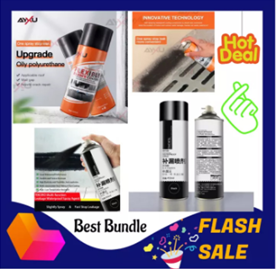 {BUNDLE AYXU + TEKORO Waterproofing Sealant Spray} AYXU Quick Seal