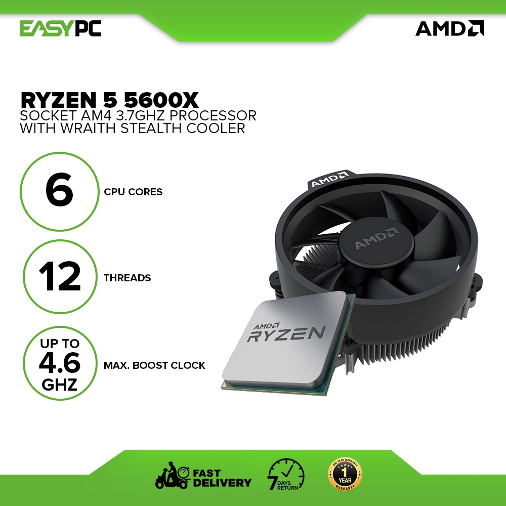 AMD Ryzen 5 5600X (3.7 GHz / 4.6 GHz)