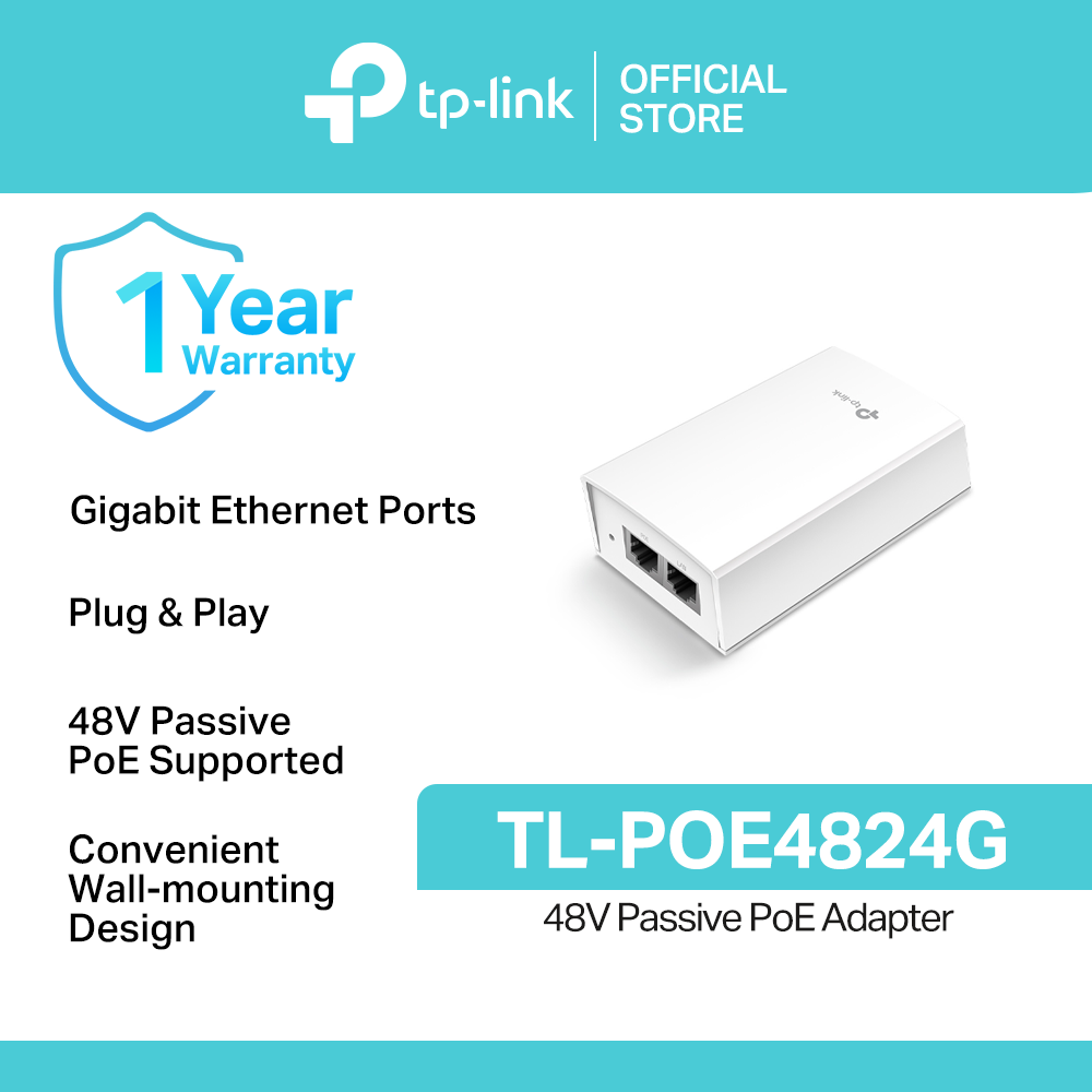 TP-Link TL-POE4824G 48V Passive PoE Adapter