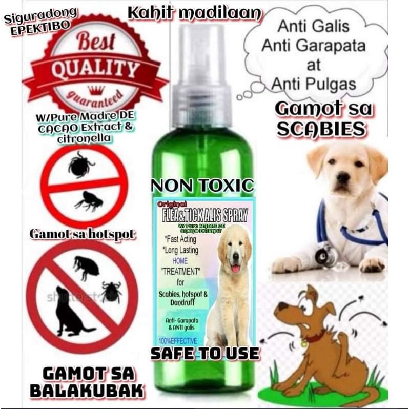 Gamot sa Garapata Pulgas at Galis ng Aso Spray 100ml Lazada PH