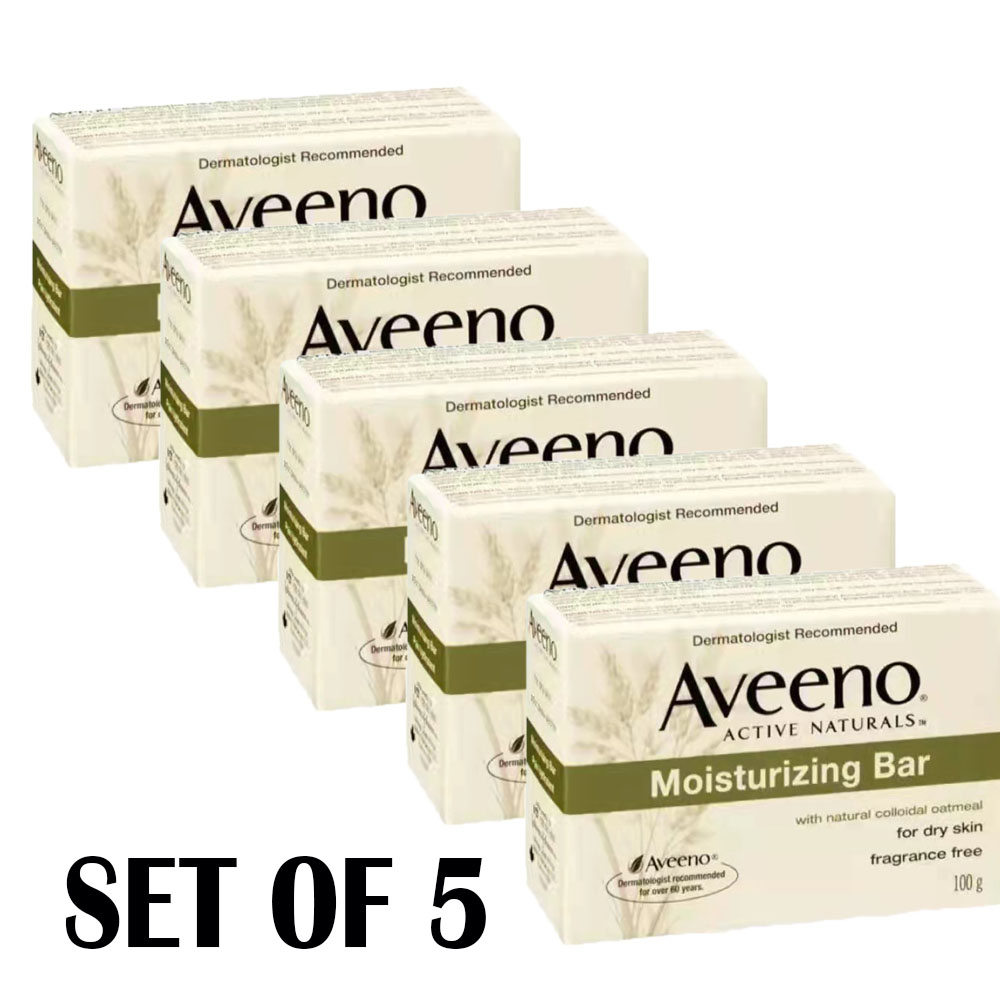 Set Of 5 Aveeno Soap Moisturizing Bar 100g Lazada Ph