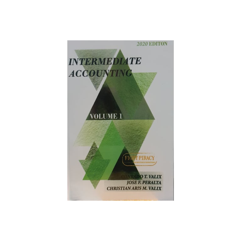 Intermediate Accounting Volume 1 2020 Edition by Conrado Valix, Jose