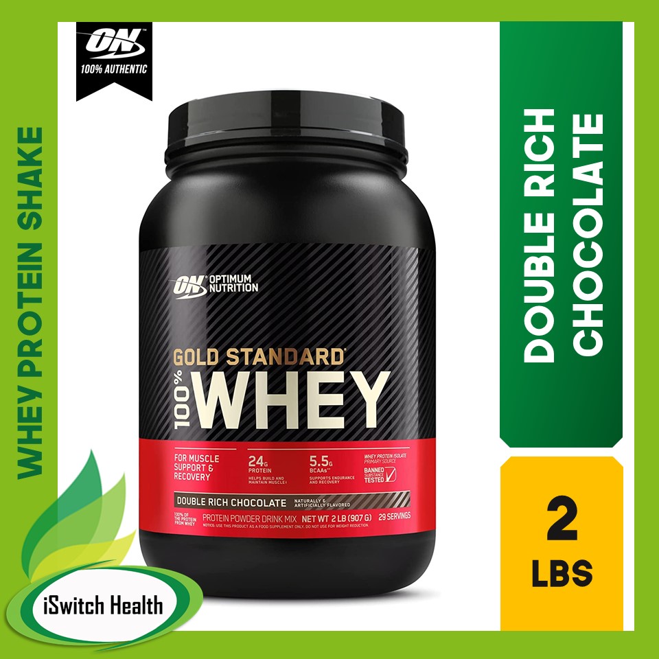 Optimum Nutrition Gold Standard Whey Protein Powder 2lbs Double Rich Chocolate ON Whey